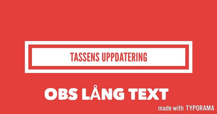 Tassens Katthjälp Uppdatering