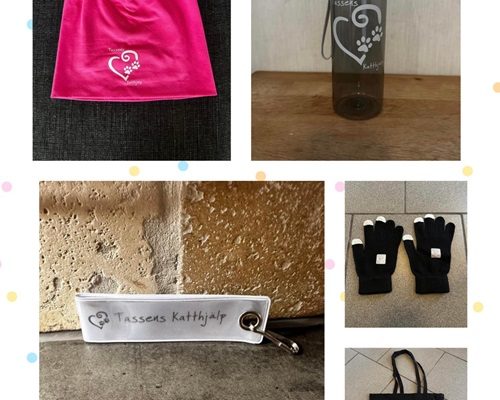 Tassensprylar med logga